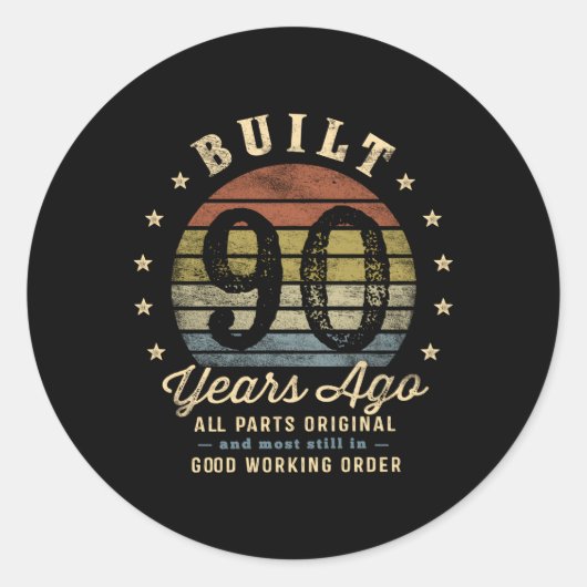 90年前に建てられた全てのPオリジナル90th ラウンドシール (正面)