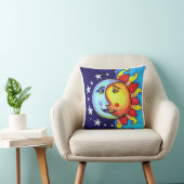 90年月太陽の日月天空 クッション (椅子)