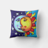 90年月太陽の日月天空 クッション (裏面)