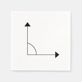 90度右角演算パーティー スタンダードカクテルナプキン