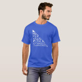 90度+友達とは決して口論にならない Tシャツ (正面フル)