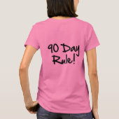90日ルール!Tシャツ Tシャツ (裏面)