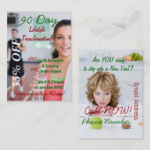 90日間のライフスタイルの変形2 名刺 (正面/裏面)