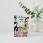 90日間のライフスタイルの変形2 名刺 (スタンド正面)