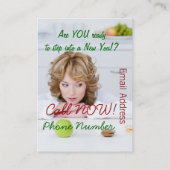 90日間のライフスタイルの変形2 名刺 (裏面)