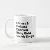 90日間の婚約者Larissa及びColteeのアンパーサンド コーヒーマグカップ (左)