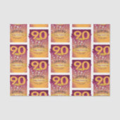 90日間の禁酒記念日に大胆な数字で 薄葉紙 (正面)