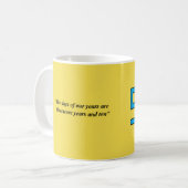 90時10分クラシック コーヒーマグカップ (正面左)