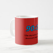 90時10分クラシック コーヒーマグカップ (正面左)