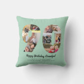 90枚のミントナンバー写真を使った、特別なオーダーメイドのグリーティングカードです。 クッション (裏面)