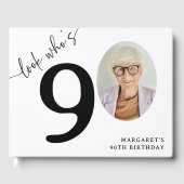 90歳おめでとう!モダンフォト90歳の誕生日 ゲストブック (正面)