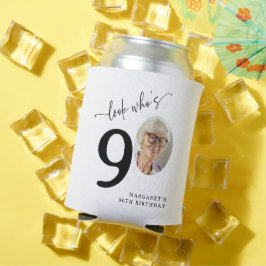 90歳おめでとう!モダンフォト90歳の誕生日 缶クーラー