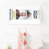 90歳おめでとう！ユーモアあふれる90歳誕生日写真 横断幕 (インサイチュ)