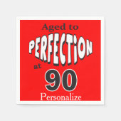 90歳で完成度が高い |第90誕生日 スタンダードカクテルナプキン (正面)