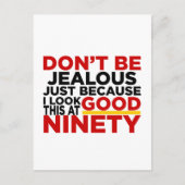 90歳になってもこんなに似合う バースデーデザイン ポストカード (正面)