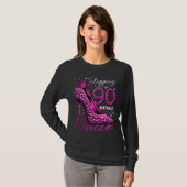90歳になる90歳のギフトハイヒール Tシャツ (正面フル)