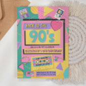 90歳のテーマ誕生日パーティーの招待状 招待状