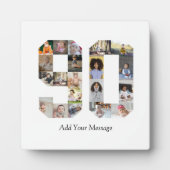 90歳の写真コラージュ フォトプラーク (正面)