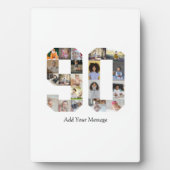 90歳の写真コラージュ フォトプラーク (正面)