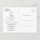 90歳の男性の誕生日 現代の招待状 ポストカード (裏面)