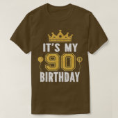 90歳の男Anのための私の90誕生日ギフトである Tシャツ (デザイン正面)