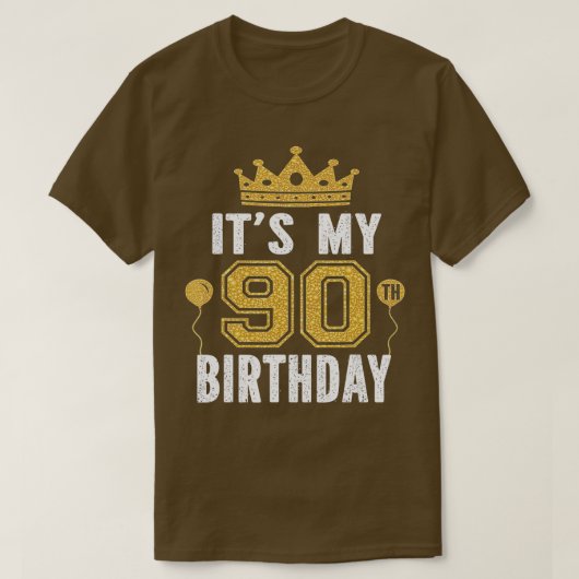 90歳の男Anのための私の90誕生日ギフトである Tシャツ (デザイン正面)