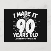 90歳の皮肉なミーム 面白い90歳の誕生日 ポストカード (正面)