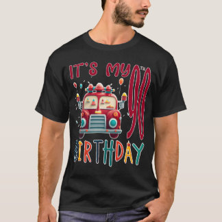 90歳の誕生日おめでとう少年ファイアラック消防士 ヴィンテージ Tシャツ