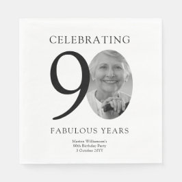 90歳の誕生日おめでとう スタンダードランチョンナプキン