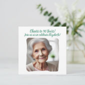 90歳の誕生日おめでとう　90年の感謝を込めて 招待状 (スタンド正面)