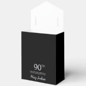 90歳の誕生日お礼 シルバーグリッター フェイバーボックス (見開き)