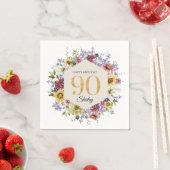 90歳の誕生日お祝いギフト スタンダードカクテルナプキン (インサイチュ)