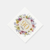 90歳の誕生日お祝いギフト スタンダードカクテルナプキン (角)