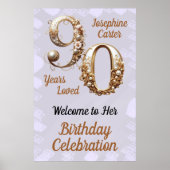 90歳の誕生日お祝いパーティー ポスター (正面)