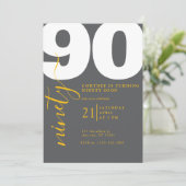 90歳の誕生日お祝い招待状 招待状 (スタンド正面)