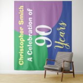 90歳の誕生日お祝い タペストリー (インサイチュ)