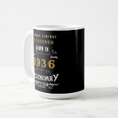 90歳の誕生日お祝い 1936年 レトロ コーヒーマグカップ (正面左)