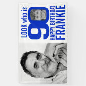 90歳の誕生日に青いルック90カスタムの写真が今 横断幕 (縦)