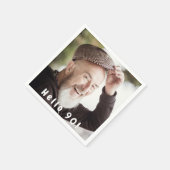 90歳の誕生日の写真こんにちは90人の男性 スタンダードカクテルナプキン (角)