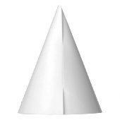 90歳の誕生日の写真パーソナライズされた白の黒モノ パーティーハット (裏面)