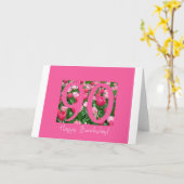 90歳の誕生日の挨拶 カード (黄色い花)