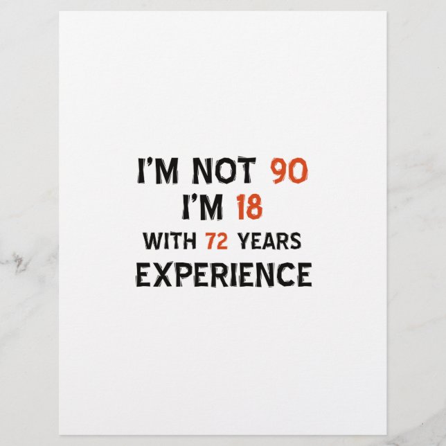 90歳の誕生日クールデザイン (正面)