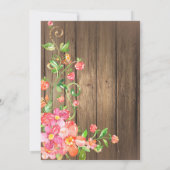 90歳の誕生日サプライズランチ　ナチュラルフラル　木材 招待状 (裏面)