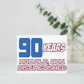 90歳の誕生日デザイン ポストカード (スタンド正面)