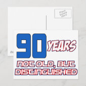 90歳の誕生日デザイン ポストカード (正面/裏面)