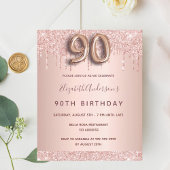 90歳の誕生日バラ金ゴールドグリッター予算 チラシ