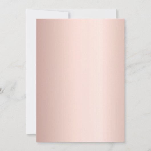 90歳の誕生日バラ金ゴールドピンクフローラ 招待状 (裏面)