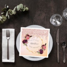 90歳の誕生日バラ金ゴールドピンク幾何学的グリッター