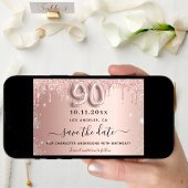 90歳の誕生日バラ金ゴールド銀ドリップ セーブザデート