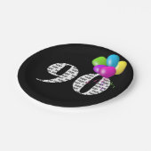 90歳の誕生日バルーンブーケ ペーパープレート (アングル)